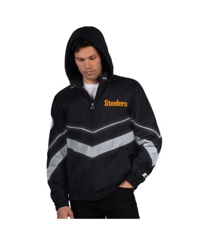 Мужская куртка Starter Black/Gold Pittsburgh Steelers Thursday Night Gridiron Full-Zip
