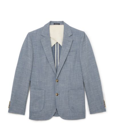 Мужской блейзер REISS Men's Manci Tailored-Fit Single-Breasted Herringbone