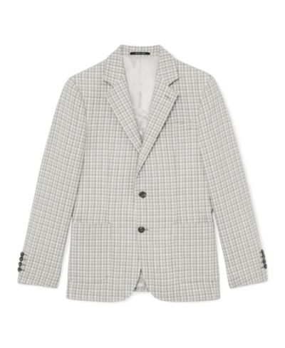 REISS Men's Canty Tailored-Fit Houndstooth Single-Breasted Blazer