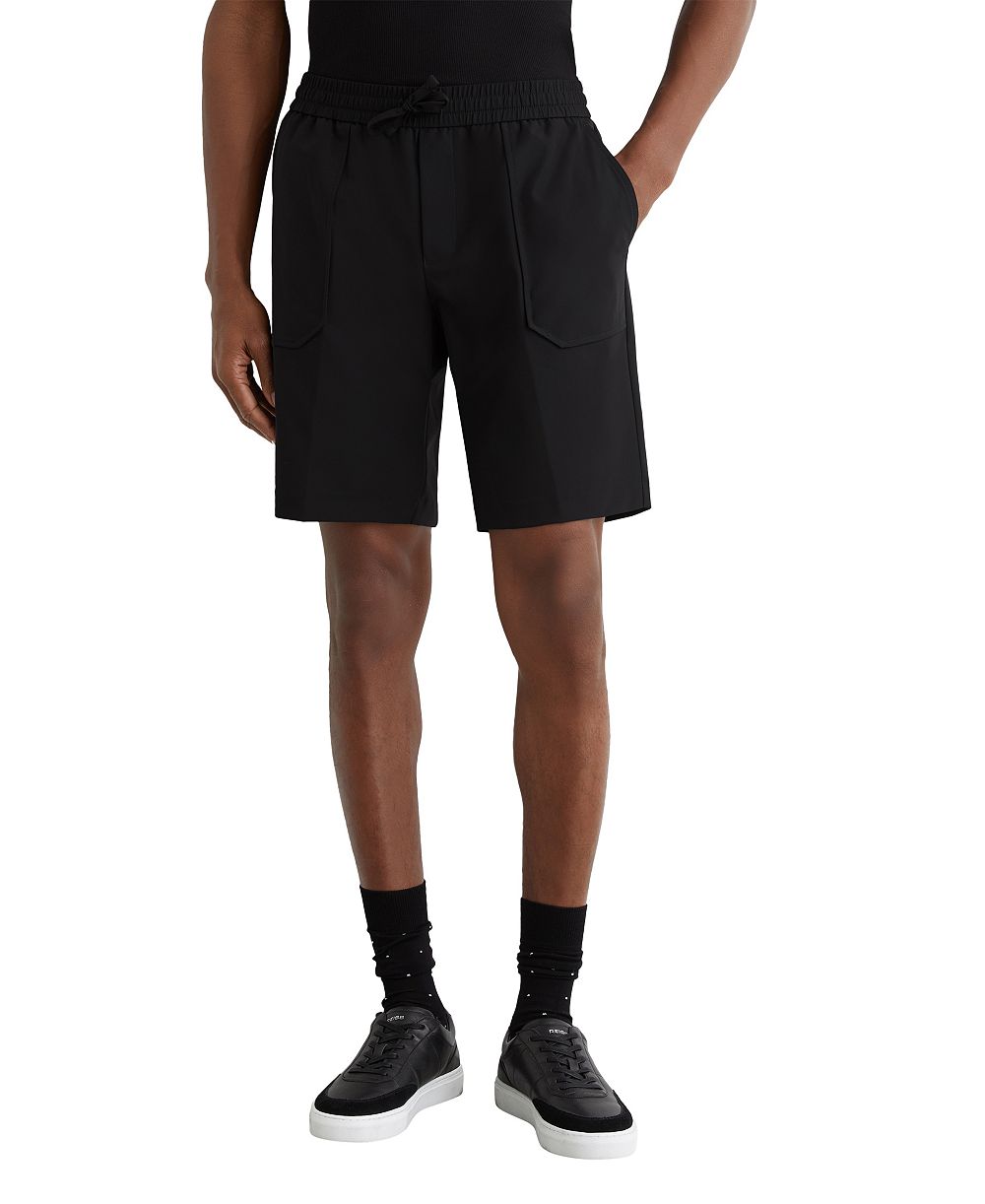 REISS Men's Ascend Slim-Fit Drawstring Shorts, 9" Inseam