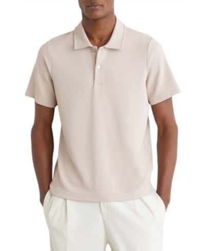 Мужская рубашка поло REISS Kennedy Textured Half-Button