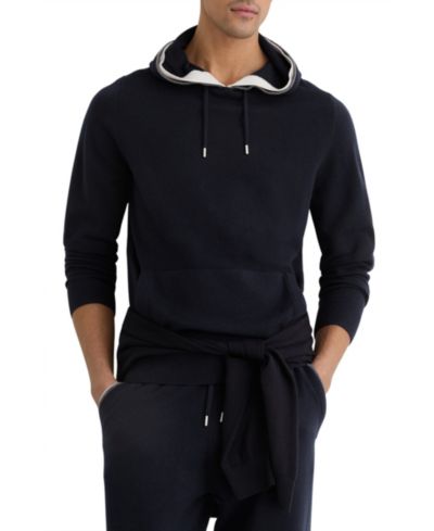 Мужское худи REISS Falmer Merino Wool Tipped