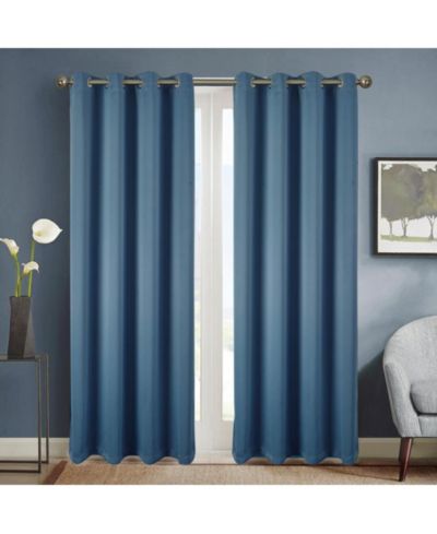 Olivia Gray Anchorage Blackout Single Grommet Curtain Panel 54x63"