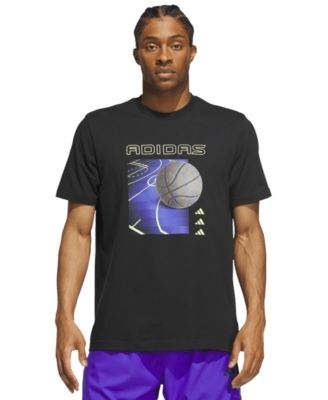 Мужская футболка adidas Bold Basketball Court Graphic Crewneck