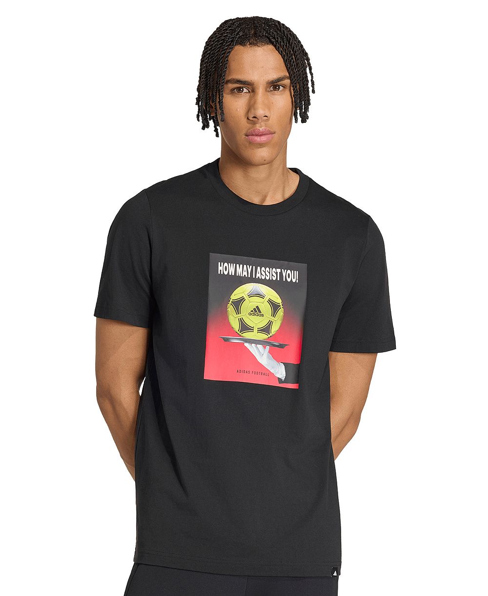 adidas Men's Football Slogan Graphic Crewneck T-Shirt