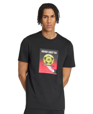 adidas Men's Football Slogan Graphic Crewneck T-Shirt
