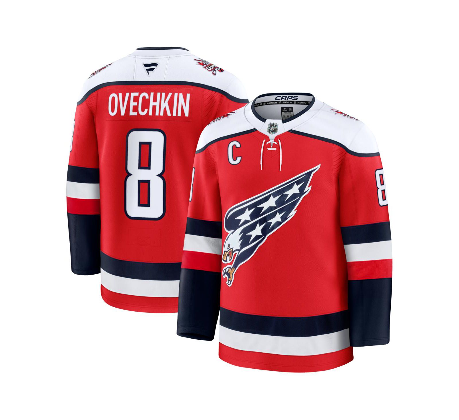 Мужская джерси Fanatics Alexander Ovechkin Red Washington Capitals Alternate Premium Player