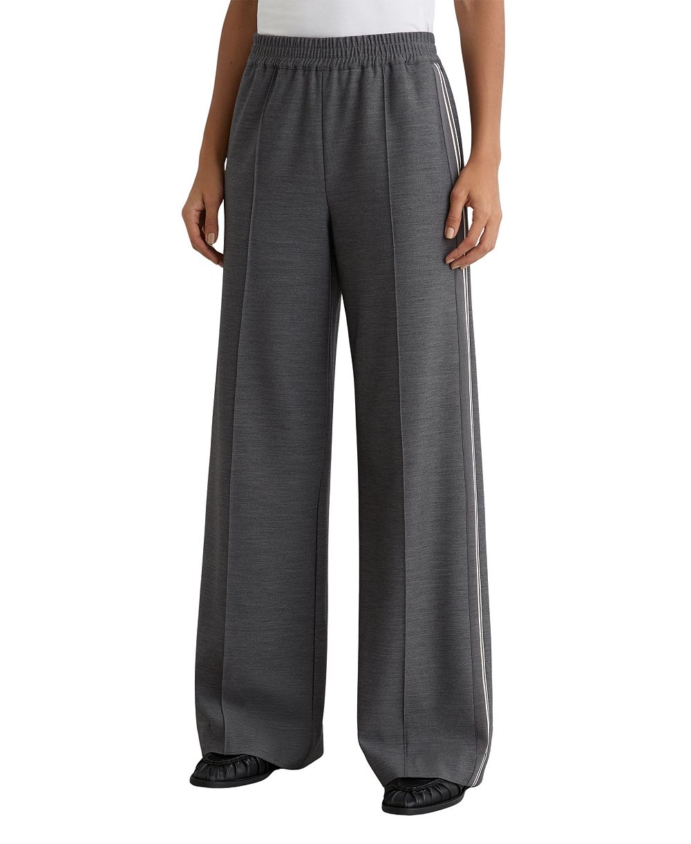 Брюки REISS Women's Marlow Mélange Side-Stripe Wide-Leg