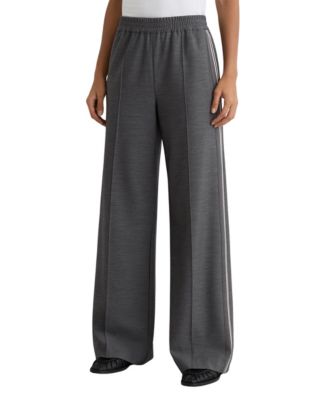 Брюки REISS Women's Marlow Mélange Side-Stripe Wide-Leg