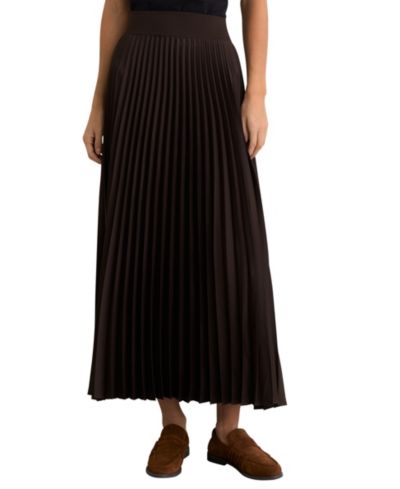 REISS Women's Seren Pleated Midi Skirt