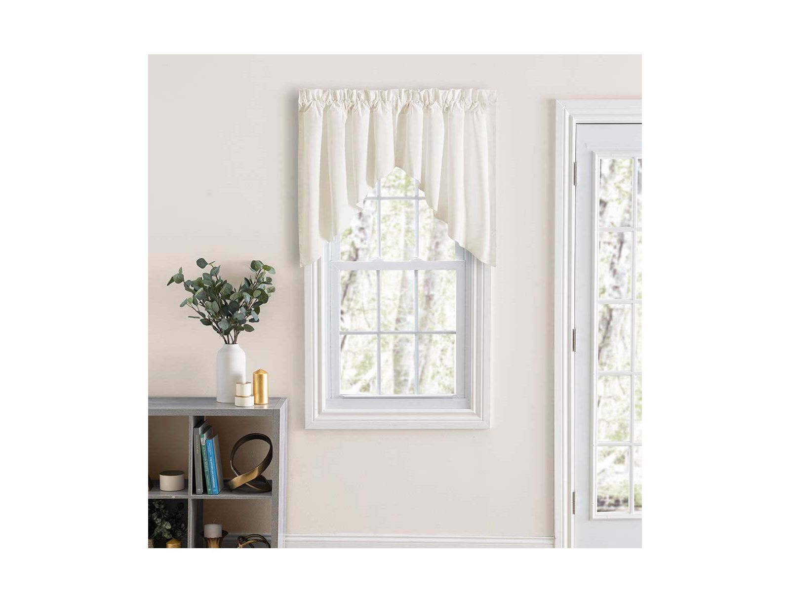 Ellis Curtain Ellis Classic Tailored Design in a Perma Press Fabric 3" Rod Pocket Lined Swag 84"x36" Natural