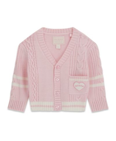 GUESS Baby Girls' Long-Sleeve V-Neck Cardigan Sweater