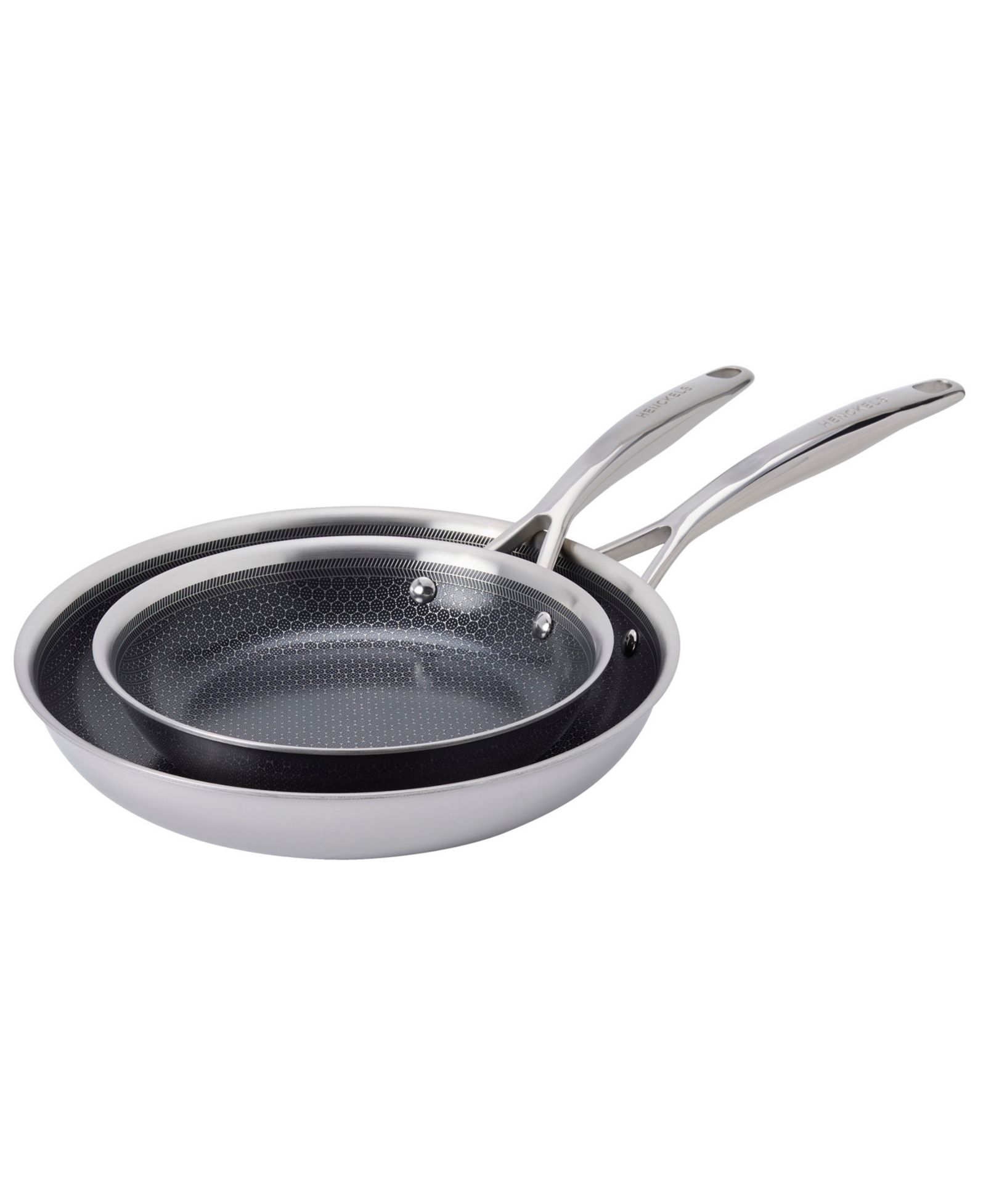 J.A. Henckels Paradigm Ceramic Stainless Steel 2-Pc. Dual Performance Fry Pan Set