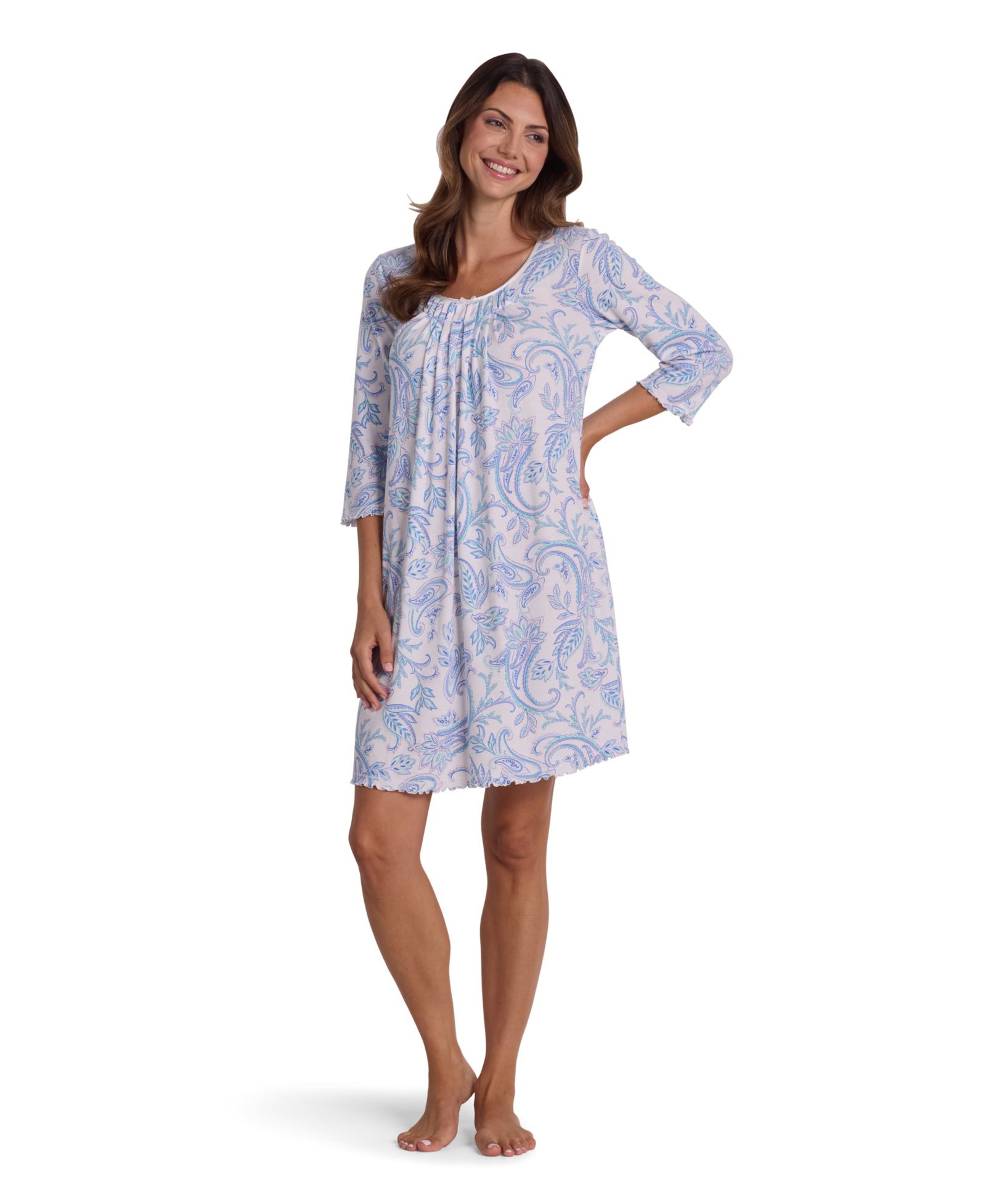 Ночная рубашка Miss Elaine Women's Long-Sleeve Printed