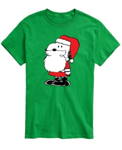 AIRWAVES Мужская футболка Snoopy Santa Dog Graphic