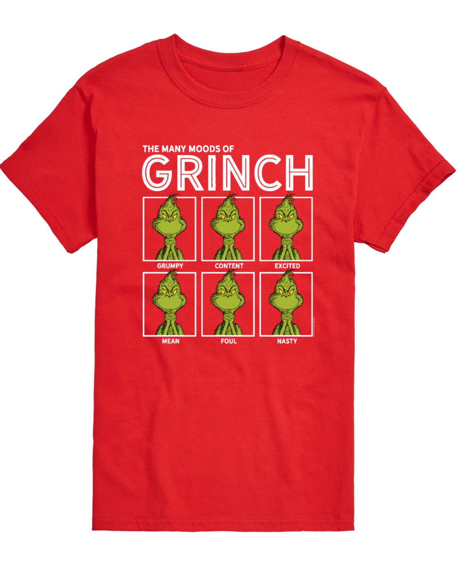 Мужская футболка AIRWAVES с принтом Many Moods of Grinch