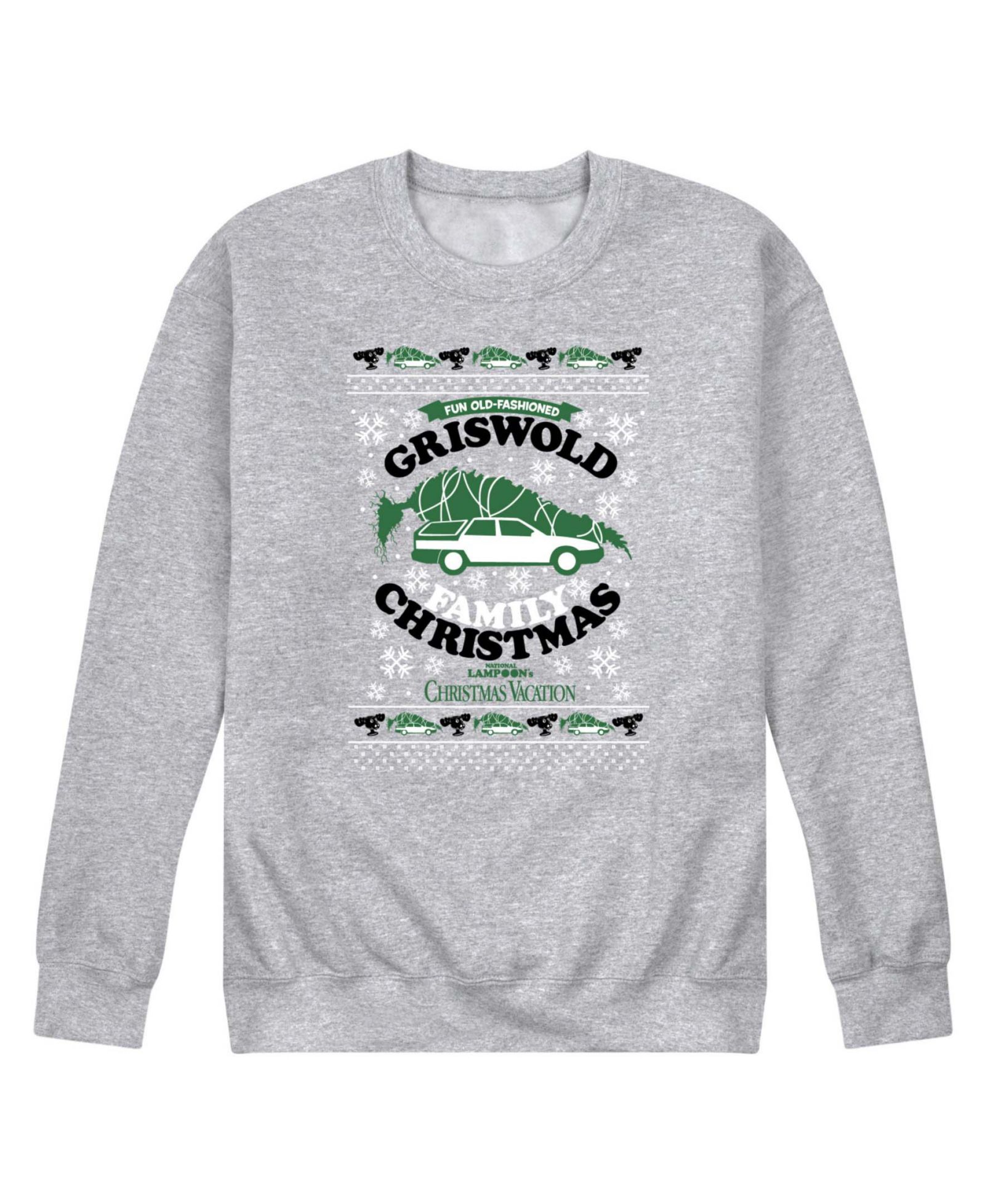 AIRWAVES Men's Christmas Vacation Griswold Holiday Long-Sleeve Sweatshirt