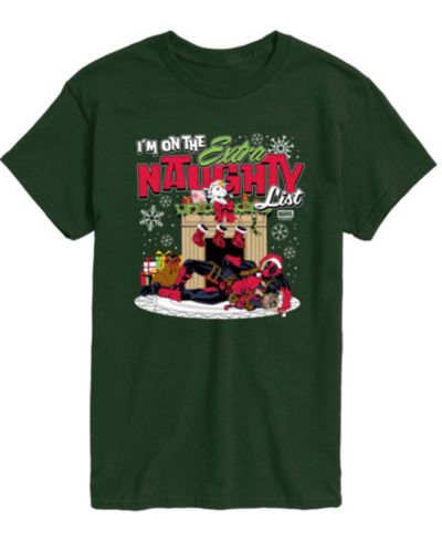 AIRWAVES Men's Marvel Deadpool Extra Naughty Short-Sleeve Graphic T-Shirt