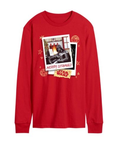 Мужская футболка AIRWAVES Star Wars Christmas Merry Sithmas Darth Vader Long-Sleeve