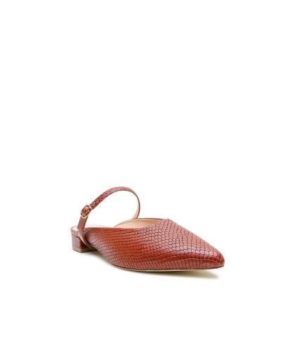 Женские слингбэки Alterre Brown Snake Twiggy Customizable Point Slide