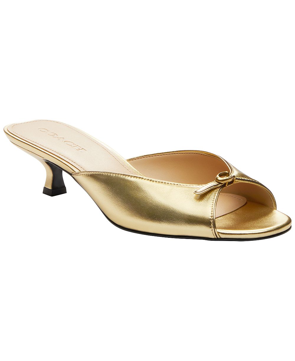 Женские сандалии COACH Kitten Heel Round Toe Dress