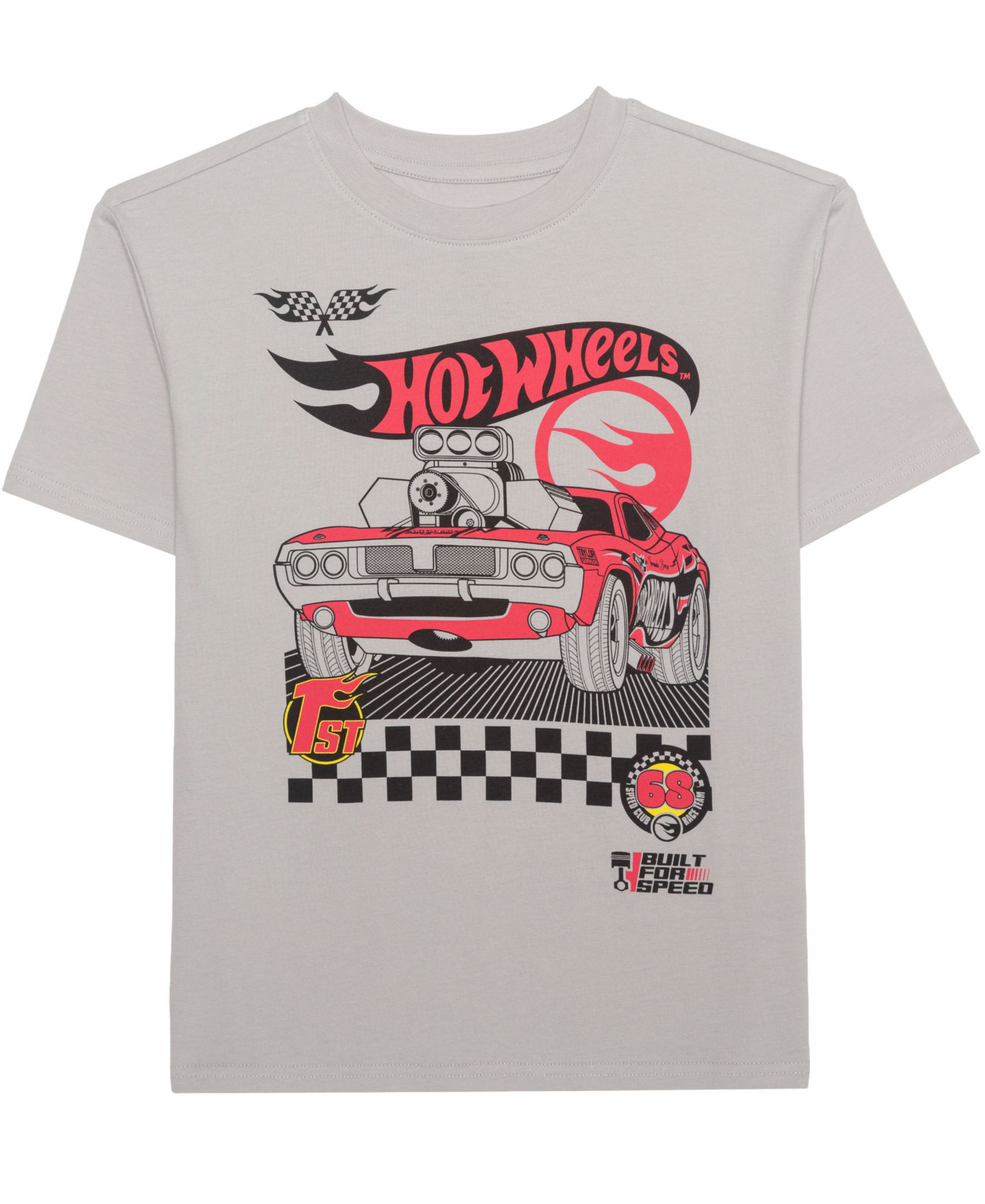 Hot Wheels Boys' 5-20 Hot Rod Crewneck T-Shirt