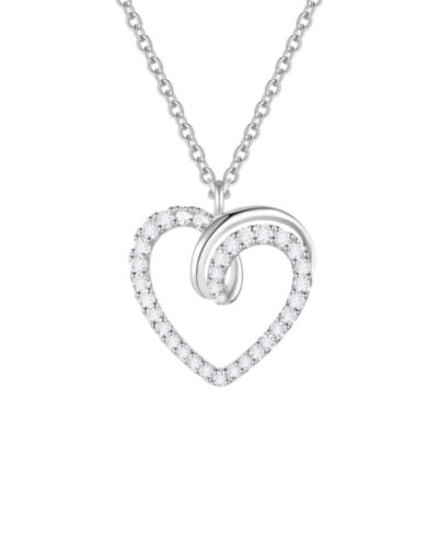 Подвеска Macy's Diamond 1/3 ct. t.w. Heart в белом золоте 10k
