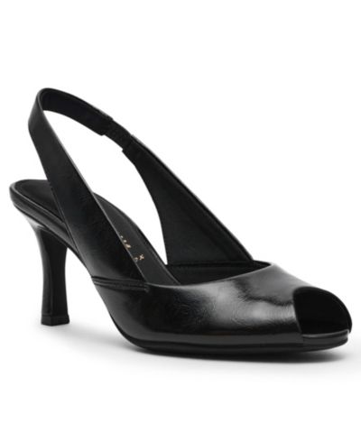 Anne Klein Women's Jovi Peep Toe Slingback Pumps