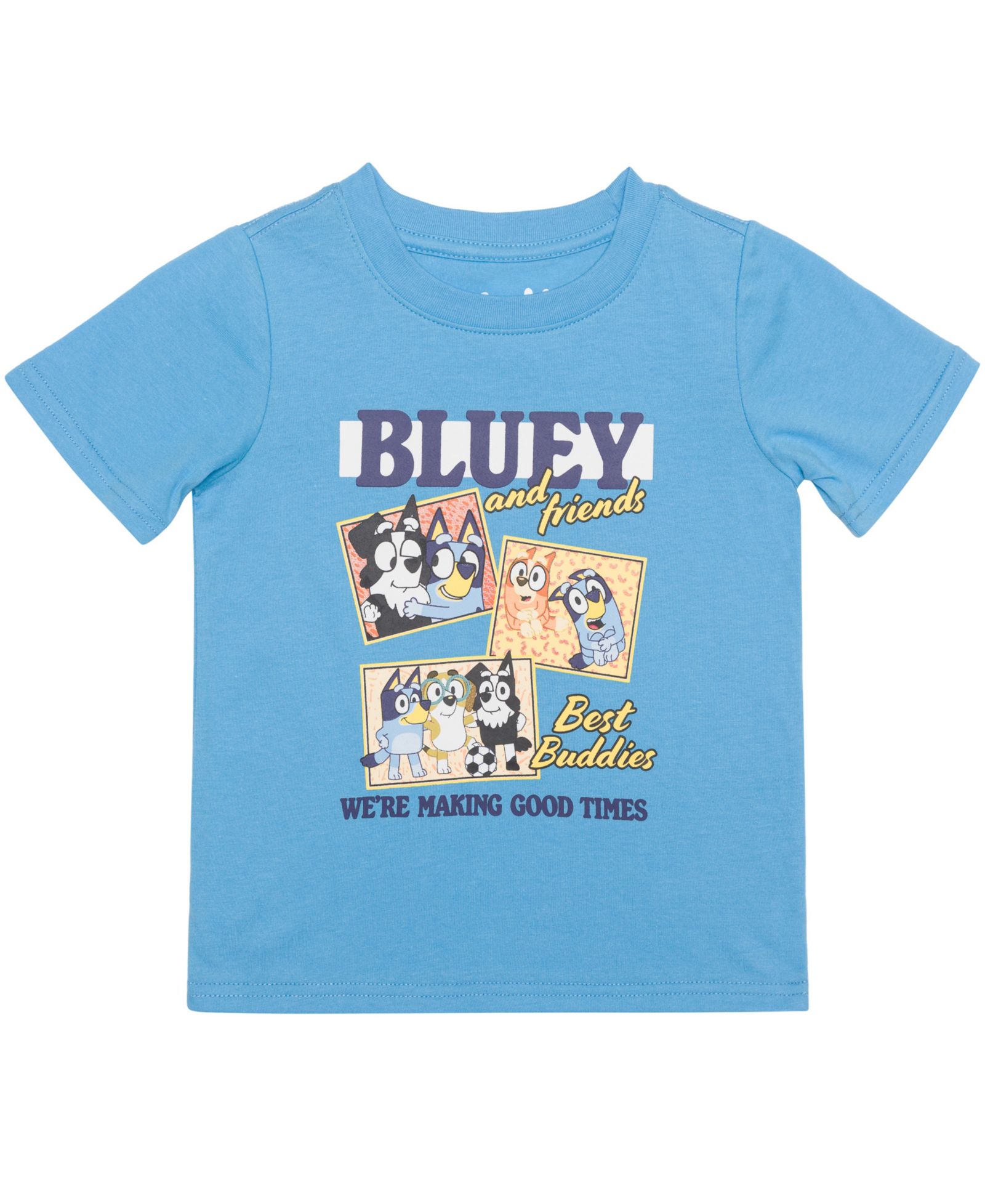 Bluey Детская футболка Good Times с коротким рукавом 2T-5T
