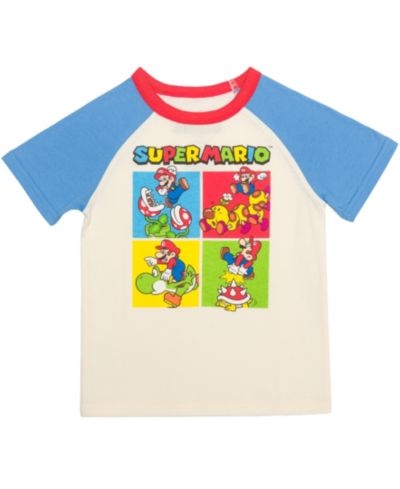 Mario Bros. Детская футболка Super Mario с коротким рукавом 2T-5T