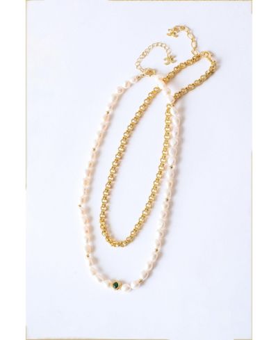 Комплект ожерелье Classicharms Ella Freshwater Pearl