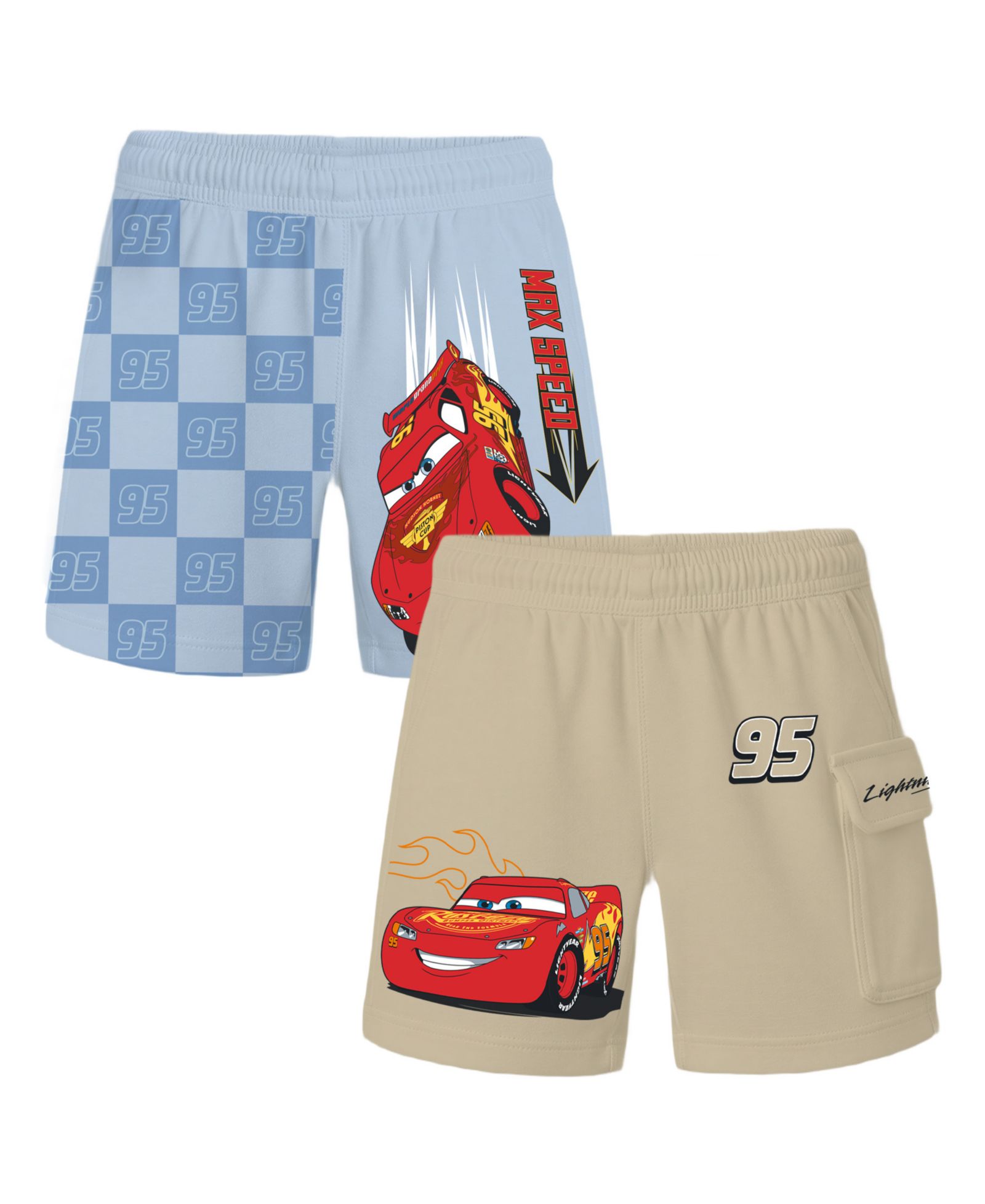 Шорты Cars Graphic Print, 2-Pack, 2T-7