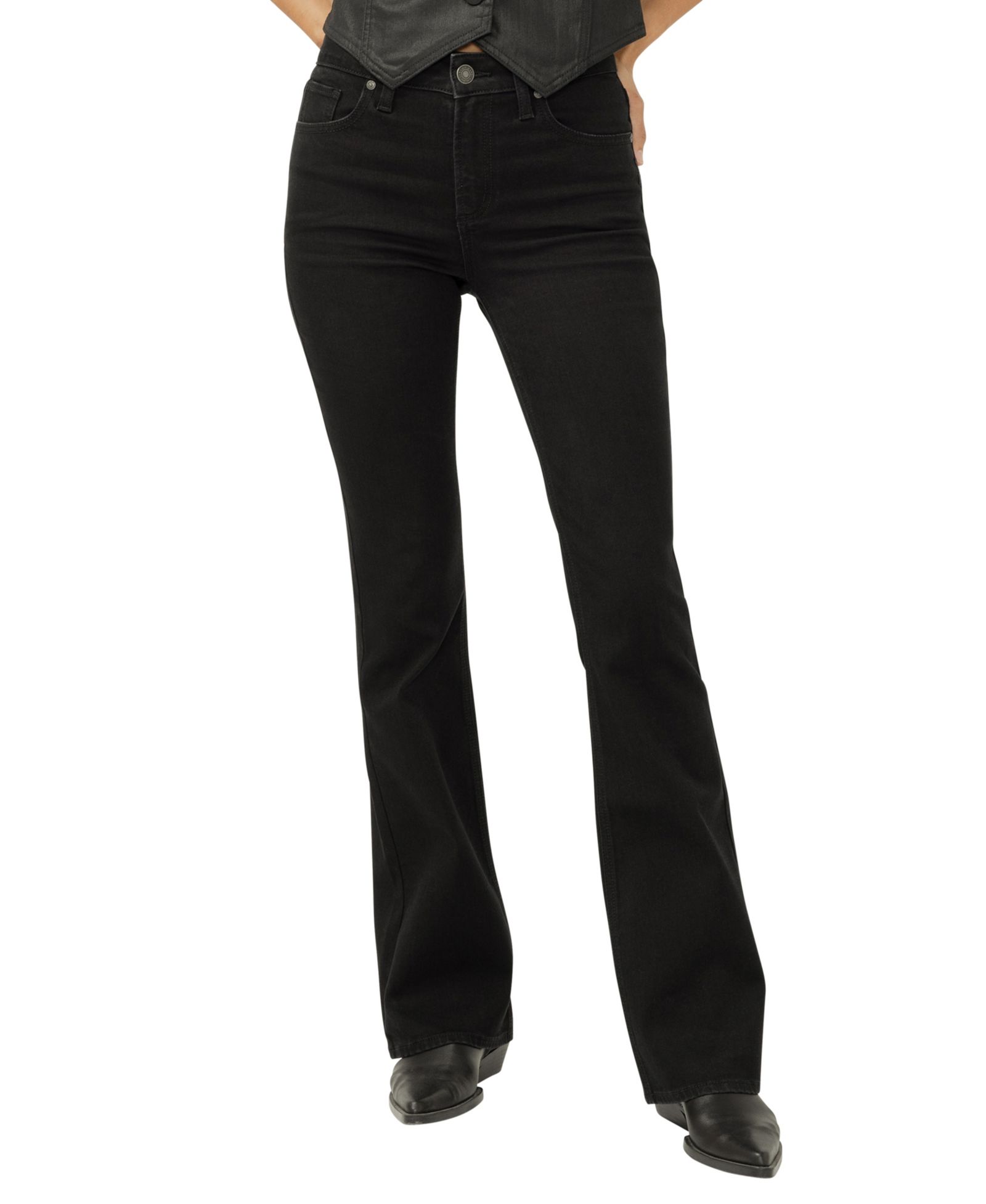 Silver Jeans Co. Women's Avery High Rise Curvy Fit Bootcut Jeans