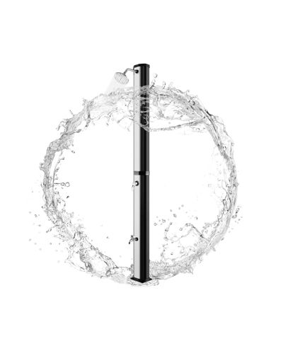 SUGIFT 7.2 Feet 9.3 Gallon Solar Heated Shower with Adjustable Head and Foot Tap