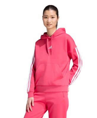 adidas женская толстовка-худи из флиса Essentials 3-Stripes