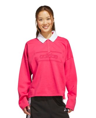 adidas Women's Elevated Everyday V-Neck Graphic Sweatshirt