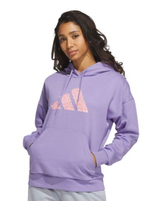 adidas Women's Big Logo Graphic Fleece Hoodie