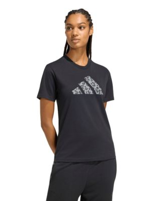 adidas женская хлопковая футболка с графическим принтом животных