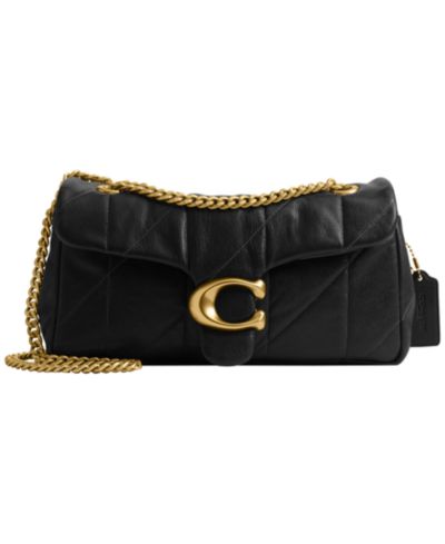 COACH Quilted Tabby средняя мягкая кожаная сумка через плечо 26