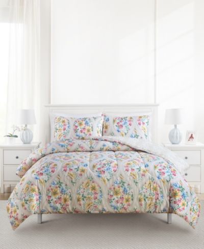 Комплект из 3 постельных принадлежностей Penelope Reversible Printed 3-Pc. Comforter Sets