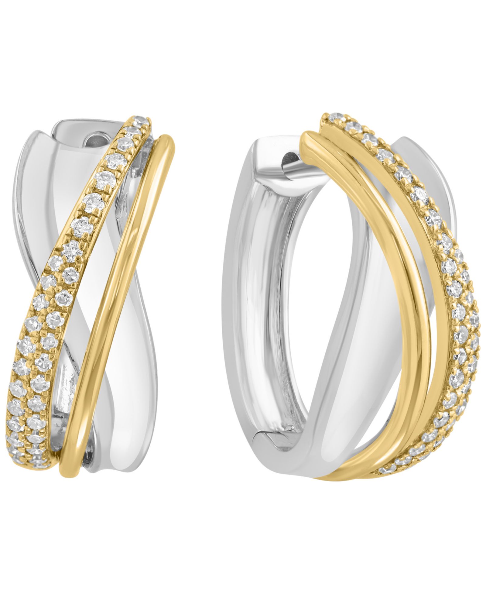 Серьги EFFY Collection с бриллиантами в напылении 14k Gold