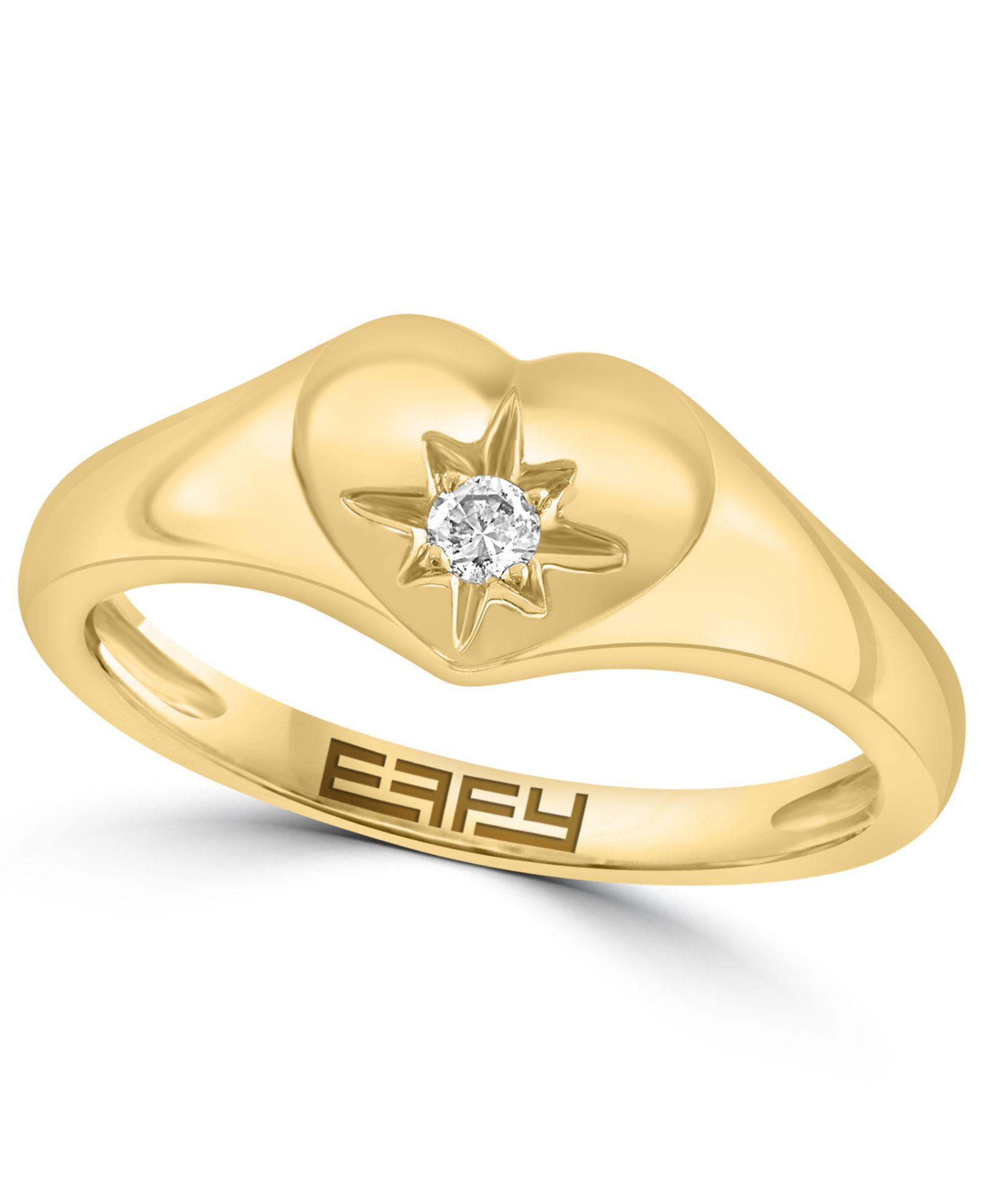 Кольцо EFFY Collection с бриллиантами на мизинец, 14k жёлтое золото