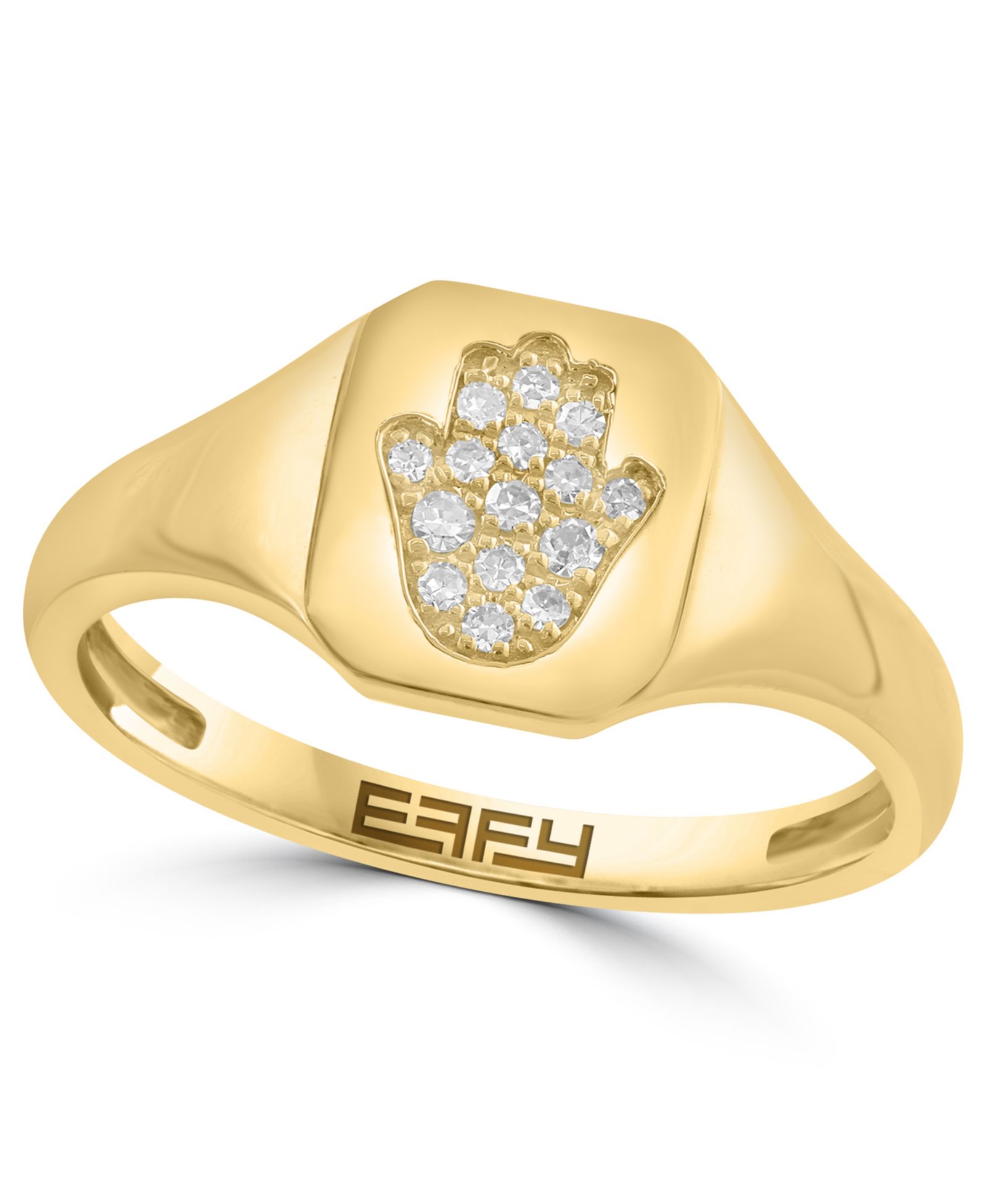 Кольцо EFFY Collection Diamond (1/20 ct. t.w.) Pinky в 14k Yellow Gold