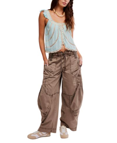 Женские брюки Free People Women's Onset Mid-Rise Parachute Pants