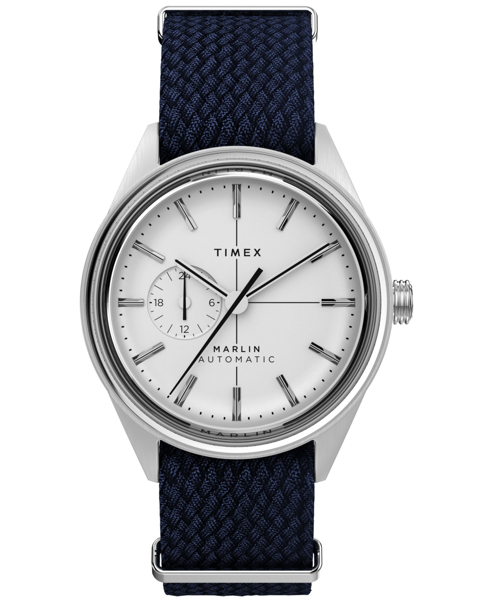 Timex Men's Automatic Blue Fabric Watch, 38mm