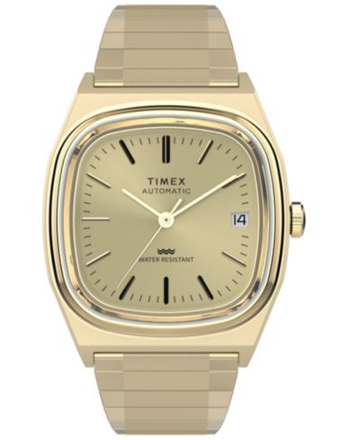 Timex Мужские автоматические часы Gold-Tone Stainless Steel, 34mm
