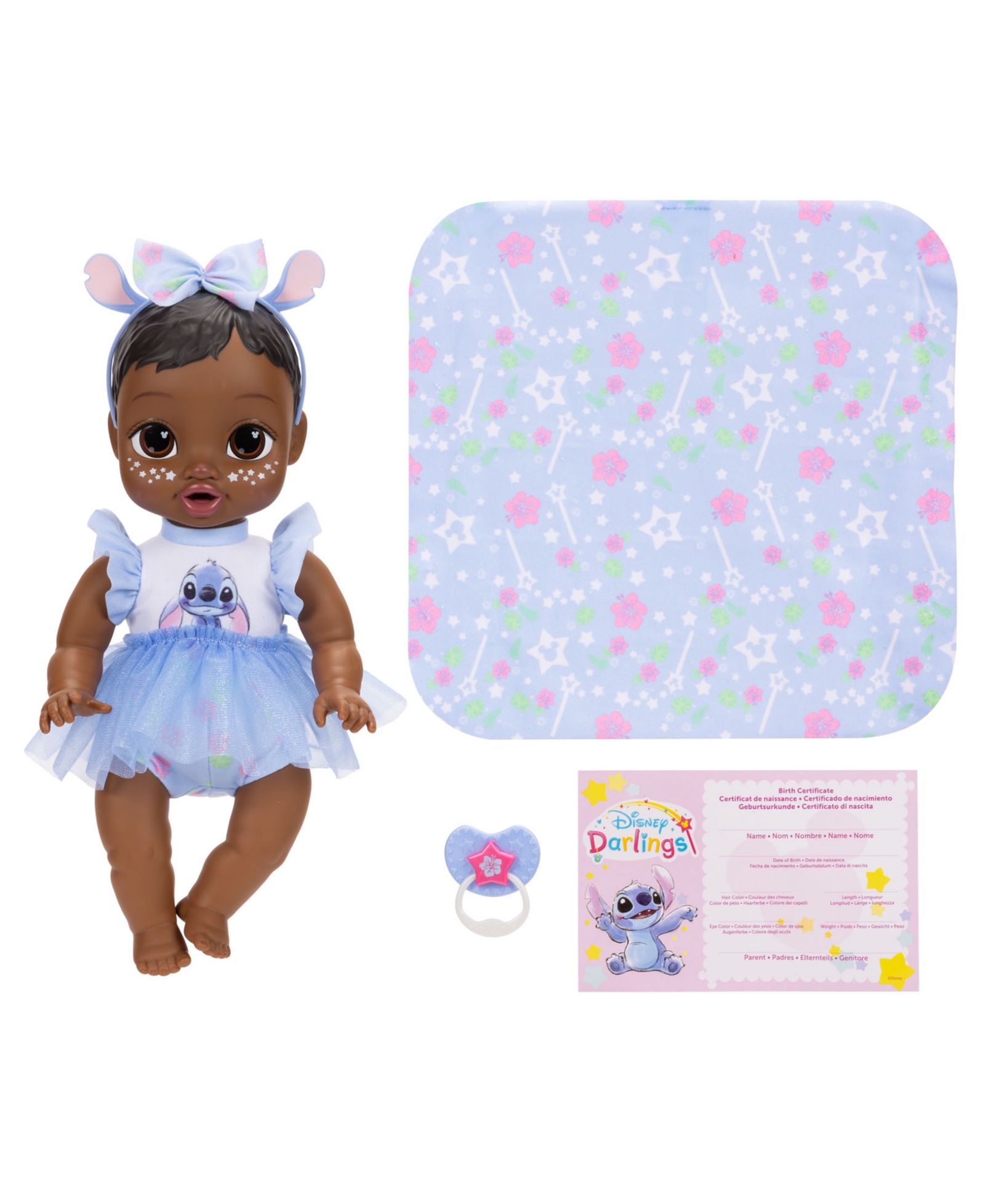 Disney Darlings Мягкая кукла Stitch 11" светящаяся в темноте