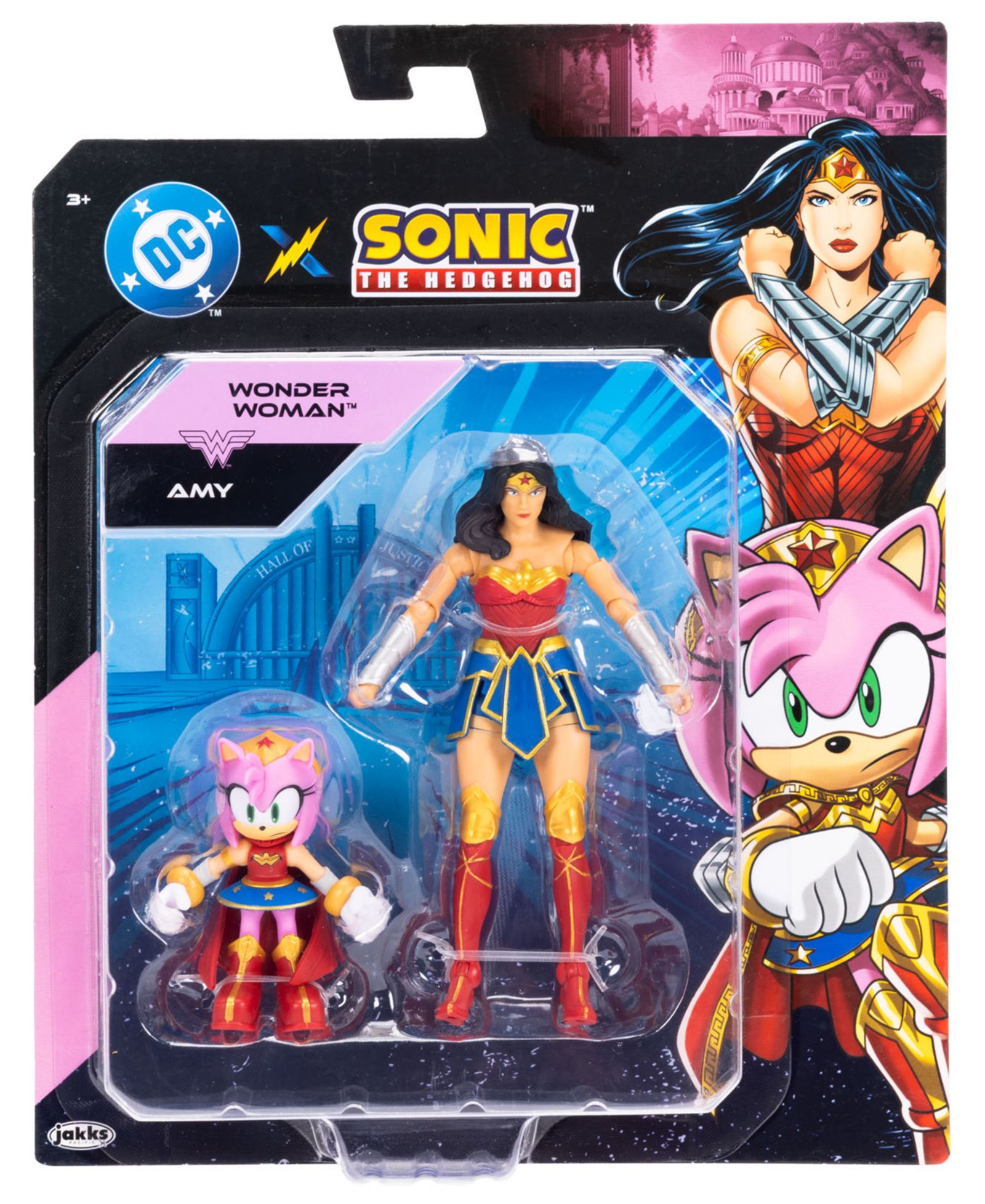 Фигурки Sonic The Hedgehog Amy и Wonder Woman