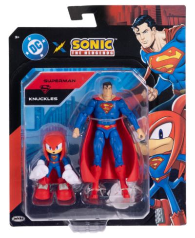 Sonic Knuckles as Superman and Superman Ultimate Hero Pack 2-Piece Action Figures, Ages 3+