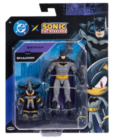 Sonic Shadow as Batman and Batman Action Figures, 2-Piece Set, Ages 3+